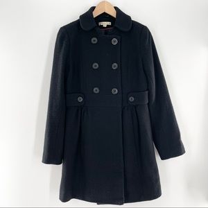 american rag black wool blend knee length peacoat. Size Medium